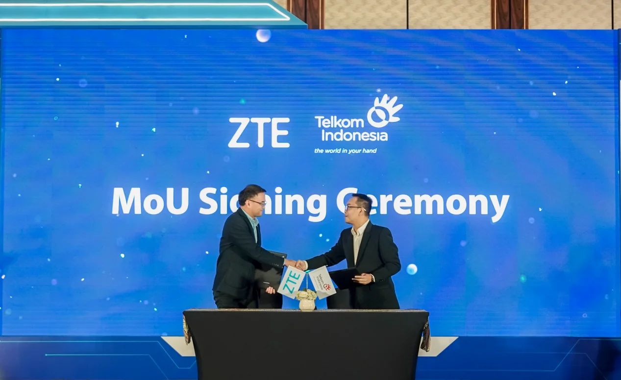 ZTE menandatangani MoU dengan Telkom Indonesia untuk memperkuat kolaborasi strategis dalam pengembangan solusi dan infrastruktur digital di Indonesia