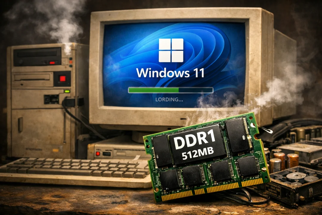 RAM DDR1 Windows 11