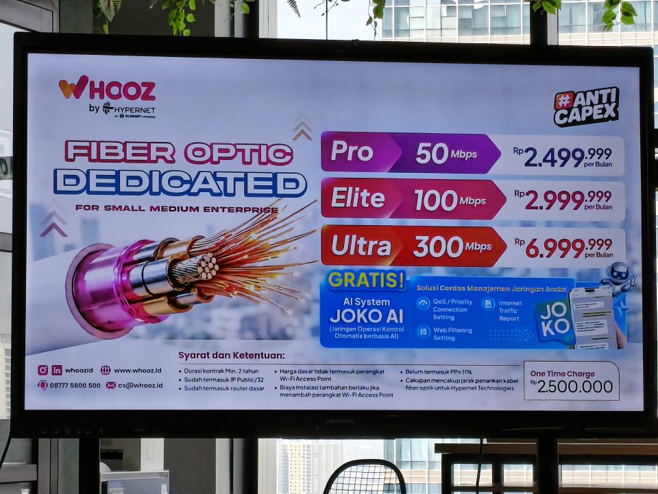 Hypernet Luncurkan Whooz, Solusi IT Siap Pakai untuk SME Tanpa Modal Besar 3 Biaya Langganan Whooz