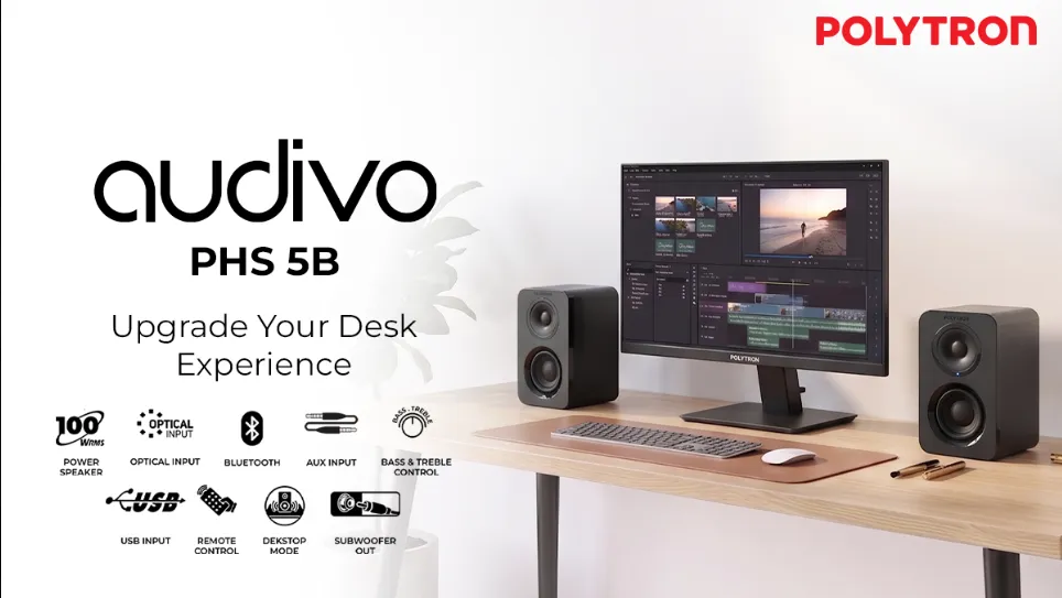 Polytron Luncurkan Audivo PHS 5B Hadirkan Audio Kelas Studio di Atas Meja Kerja