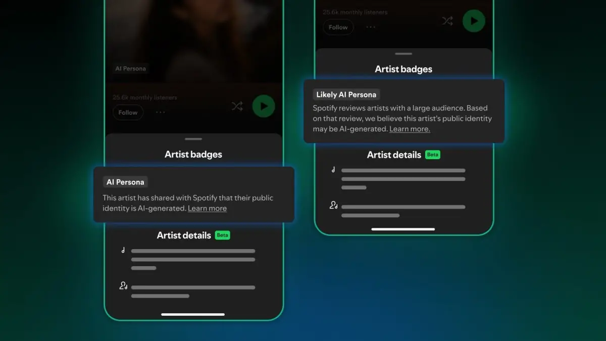 Spotify Bakal Tandai Artis Bikinan AI dengan Label AI Persona 2 Spotify Label AI Persona
