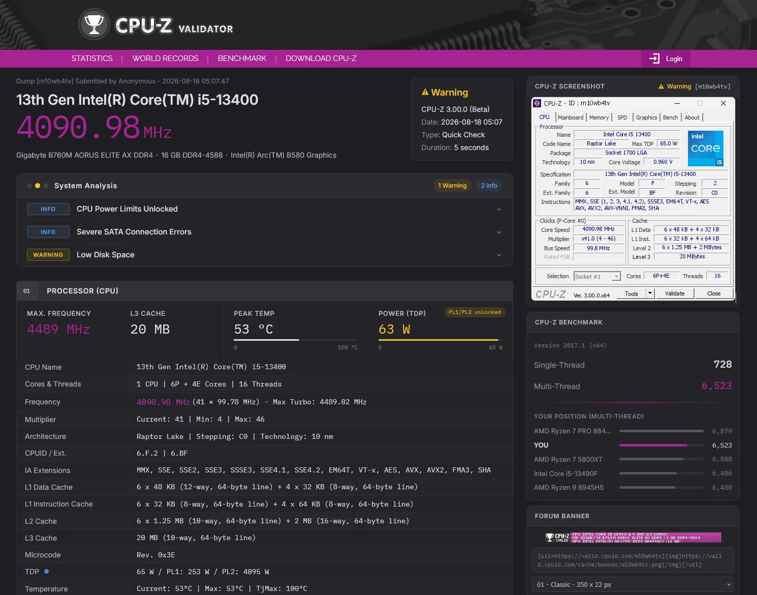 CPU-Z V3 Hadir, Fitur Makin Lengkap! 15 CPU-Z V3