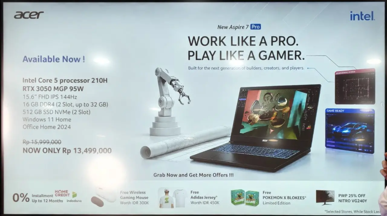 Acer Aspire 7 Pro Resmi Diperkenalkan: Laptop Performa Tinggi Untuk Belajar, Kerja Kreatif, dan Gaming Kasual 7 IMG202608121044512 News