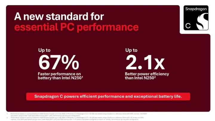 Ini Dia Spesifikasi Snapdragon C, SoC Baru Qualcomm untuk Laptop Murah 3 Snapdragon C Laptop