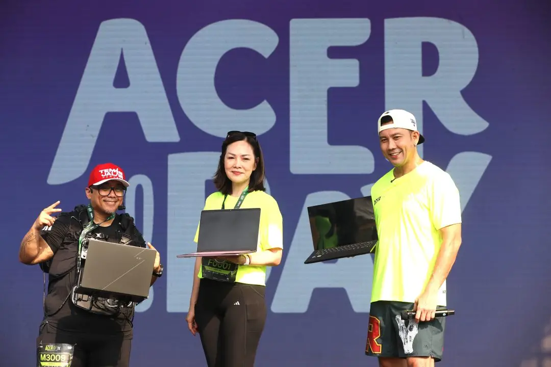 Acer Day 2026 Resmi Dimulai, ACERUN 7K Diikuti Lebih dari 3.000 Peserta dan Hadirkan Beragam Promo 1 Saykoji, Leny Ng (Presiden Direktur Acer Indonesia), dan Denny Sumargo dalam Acer Day 2026