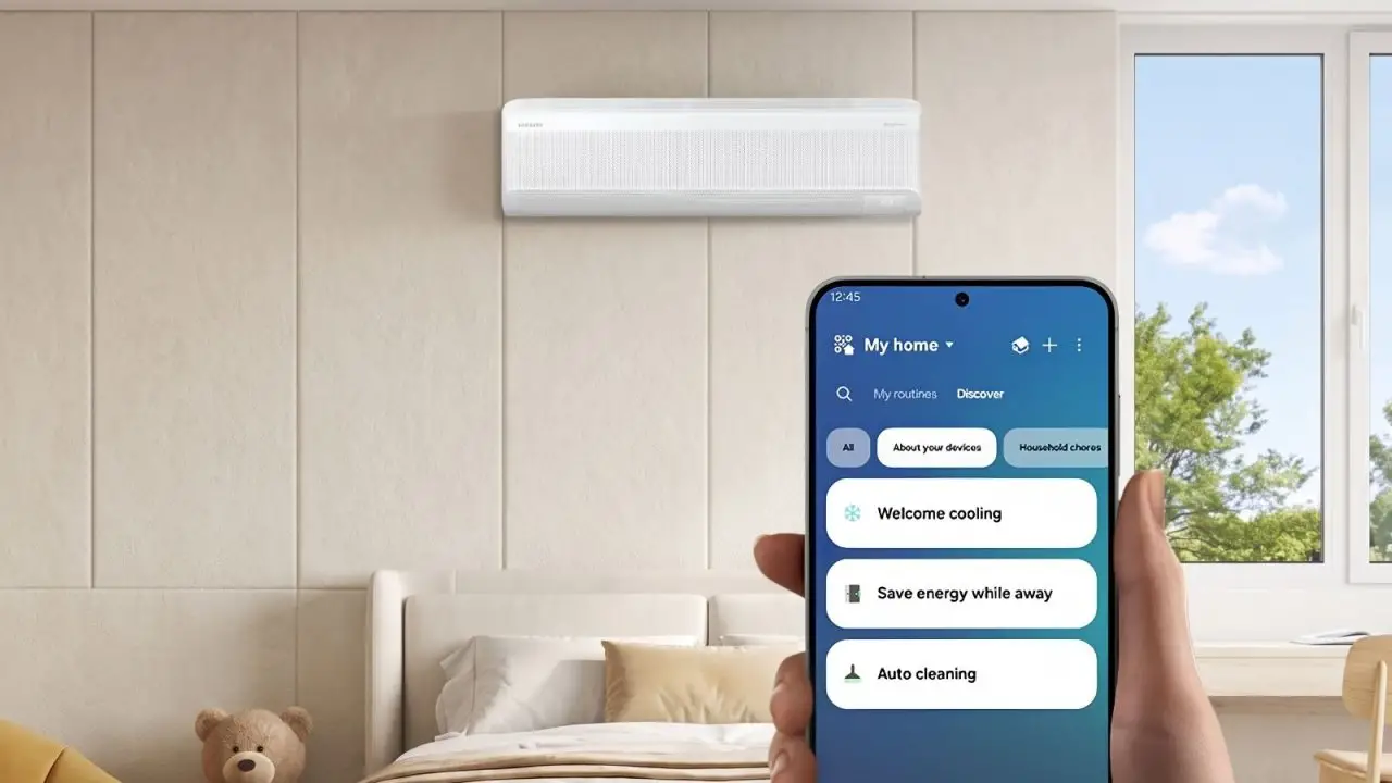 Samsung Neo WindFree Lite Meluncur, AC 0,5–2 PK dengan 23.000 Lubang Mikro