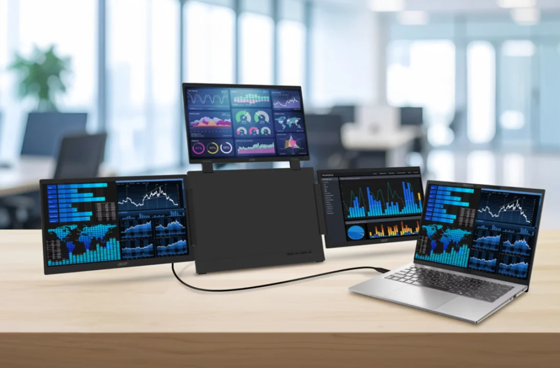 Acer Rilis Monitor Portable PD163Q-P3, Punya Tiga Layar Sekaligus! 1 Acer PD163Q-P3
