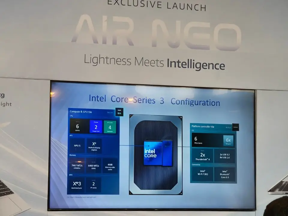 ADVAN AIR NEO Resmi Meluncur, Bobot 0,99 Kg , Pakai Intel Core Series 3 Wildcat Lake 2 Advan Air Neo