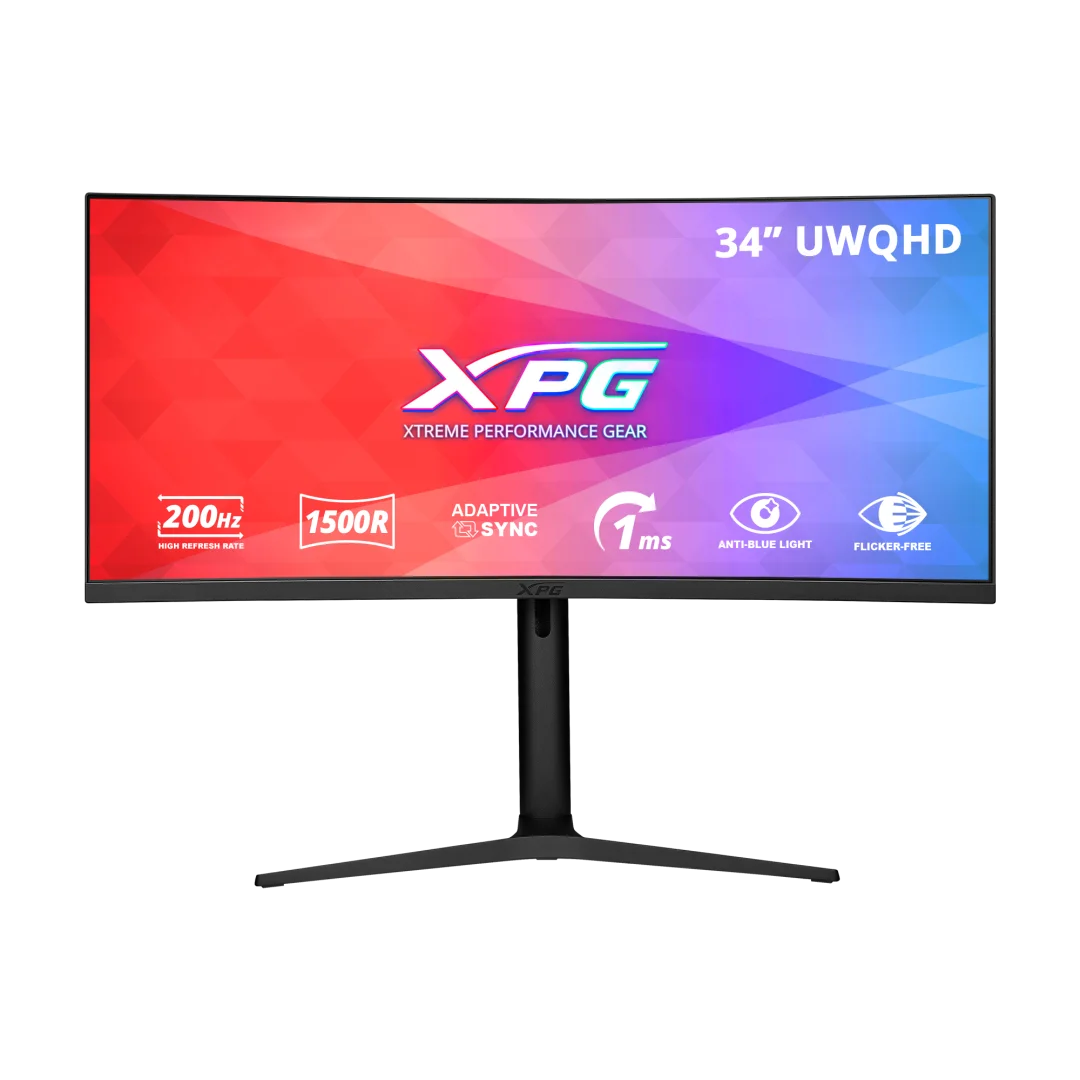 Direct Release: XPG Expands Its Gaming Monitor Lineup with Four New RIFT and APERTURE Models Expanding Gaming Horizons, XPG Continues to Enrich Its Gaming Product Portfolio 1 XPG RIFT R34WXC BK 01