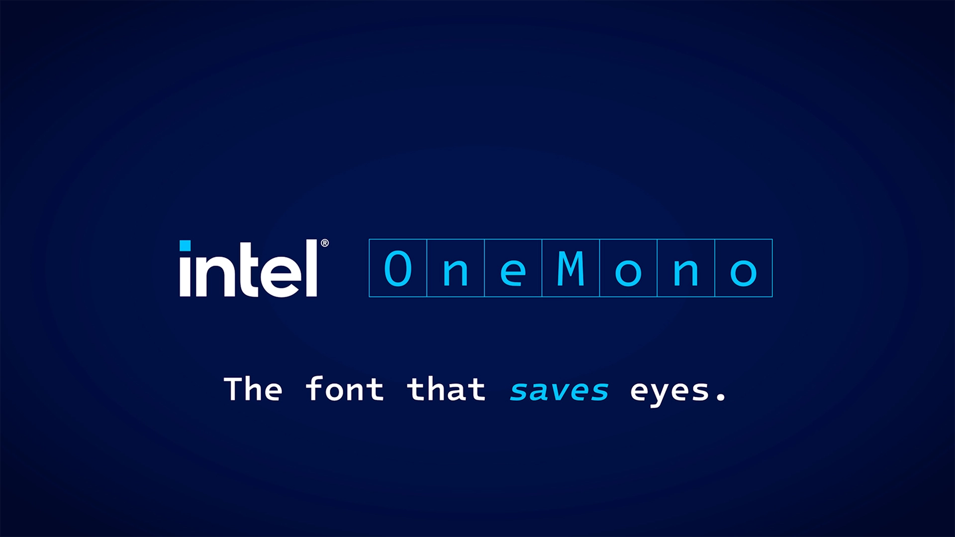 intel one mono font
