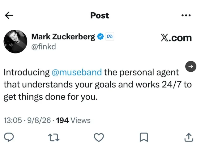 AI Meta Pakai @muse, Band Muse Harus Ganti Handle 3 markzuckerberg salah