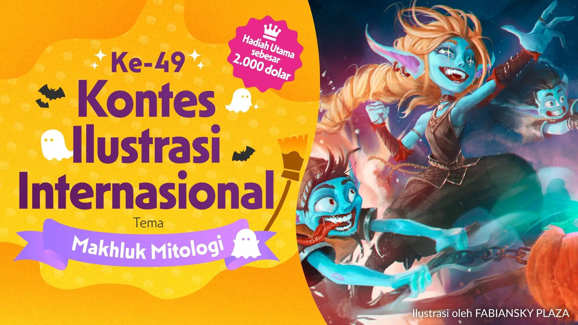 Dicari: Ilustrasi Seram dan Unik untuk Kontes Ilustrasi Internasional ke-49! 2 Clipstudio Paint