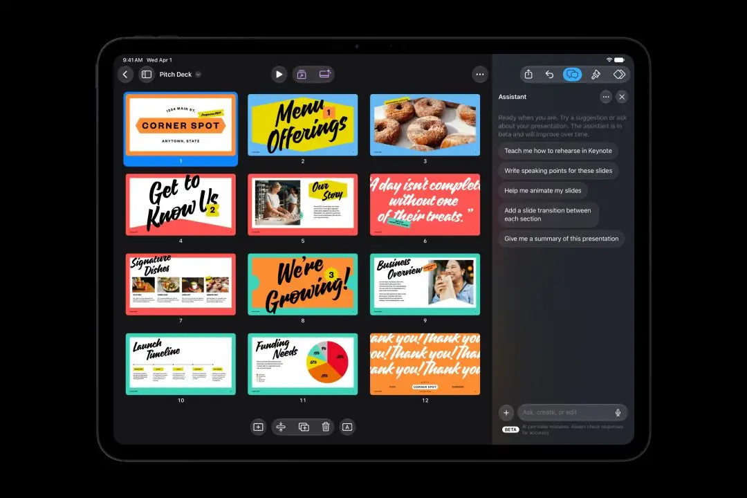 Apple Creator Studio Dapat Beragam Fitur Baru, Edit Gambar hingga Bikin Musik Makin Mudah 4 Apple Creator Studio Keynote