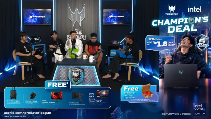 Acer Beri Perlindungan hingga 5 Tahun untuk Produk Predator 5 Acer Champion Deal